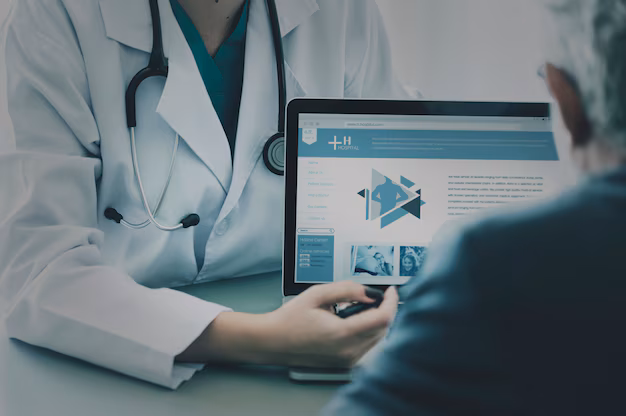 doctor suggesting hospital program patient 53876 14806